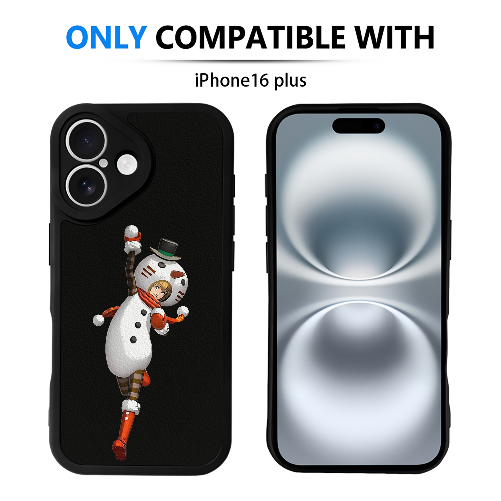 （画像用） 進撃の巨人 アルミン·アルレルト Attack on Titan Armin Arlert 【iPhone 16シリーズ対応】シリコンスマホケース（レザー調） 材質：シリコン